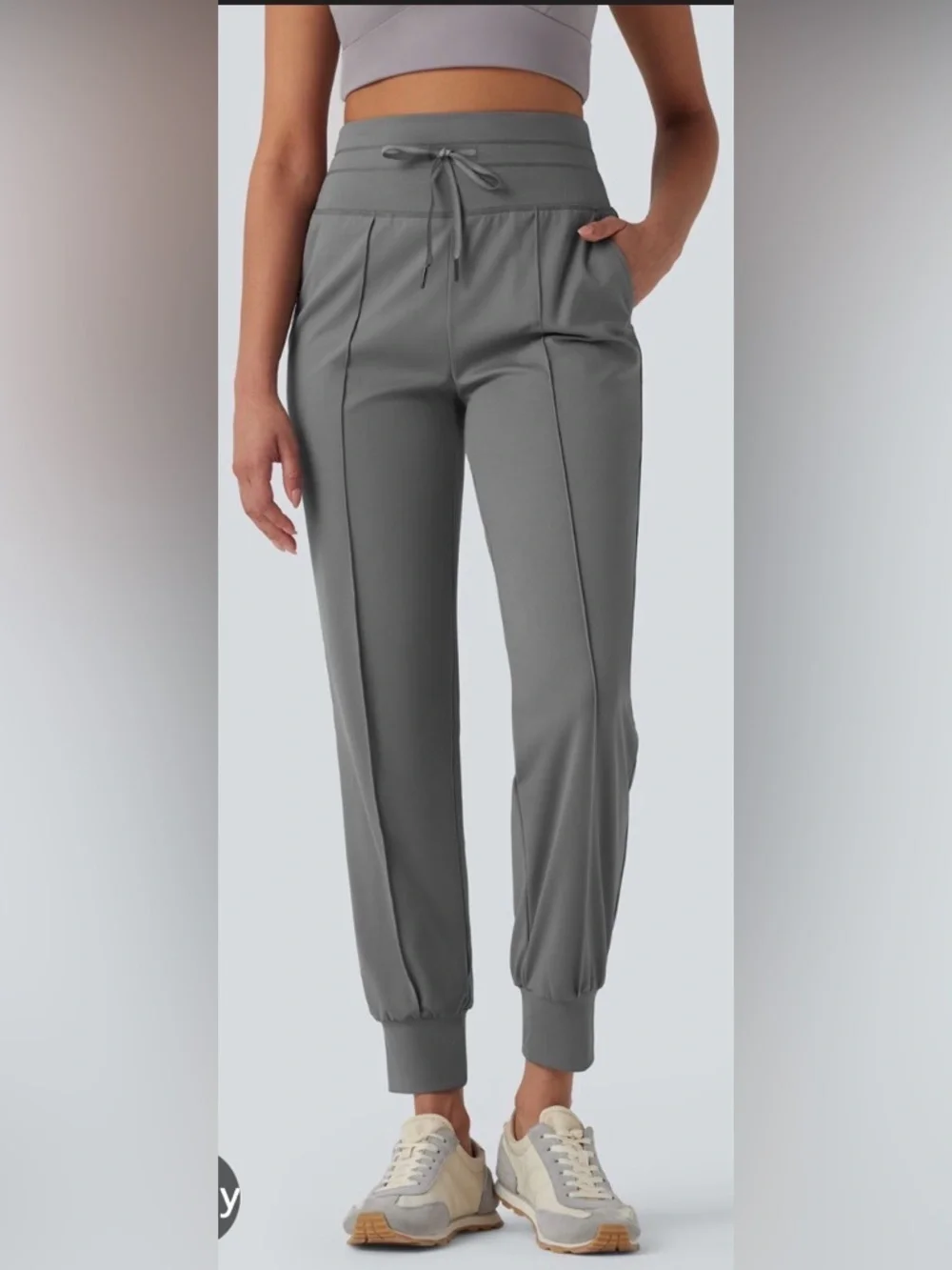 Halara High Waisted Drawstring Quick Dry Yoga Joggers with Pockets-UPF40+